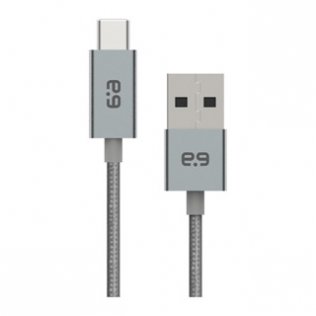 PureGear Space Grey 180cm USB-A to USB-C Braided Charge and Sync Cable