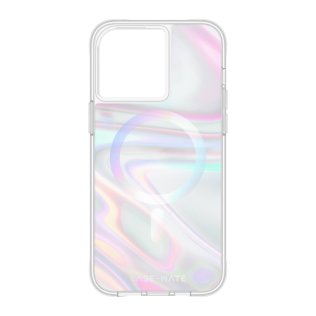 iPhone 15 Pro Max Case-Mate Soap Bubble MagSafe Case - Iridescent