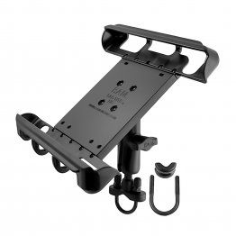 RAM Tab-Tite Handlebar U-Bolt Mount for Large 10in. Tablets with Cases - Medium Arm - B Size