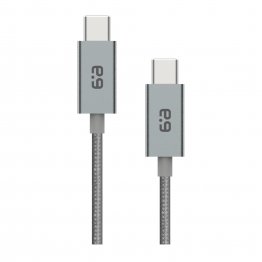 PureGear Space Grey 300cm USB-C to USB-C Braided Charge and Sync Cable