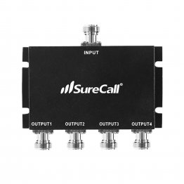 SureCall Ultra-Wideband 4-Way Splitter 3G, 4G,5G, 617-2700 MHz - 50 Ohm - N-Female