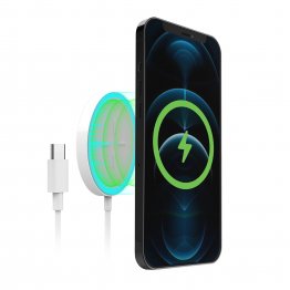 Hypergear 15W MagSafe Wireless Magnetic Charger w/ Connected USB-C PD Cable