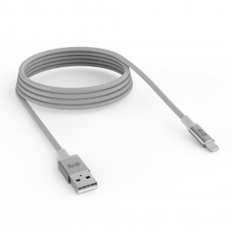 PureGear Space Grey 120cm USB-A to Lightning Braided Charge and Sync Cable