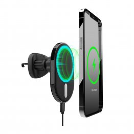 HyperGear 15W MagVent MagSafe Wireless Car Charger - Black
