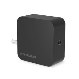 HyperGear SpeedBoost 65W USB-C PD Laptop Wall Charger with PPS - Black