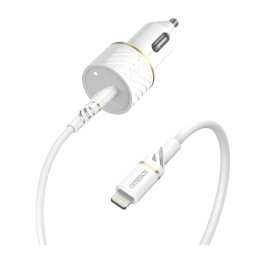 OtterBox 20W - 100cm USB-C PD CLA Car Charger Kit w/USB-C to Lightning Cable -White - Cloud Dust