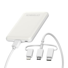 Otterbox 5,000 mAh 3-in-1 Portable Power Bank Mobile Charging Kit - White