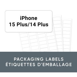 Labels for iPhone 15 Plus/14 Plus Cases - (except Fre, Strada) 60 Labels
