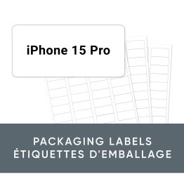 Labels for iPhone 15 Pro Cases - 60 Labels
