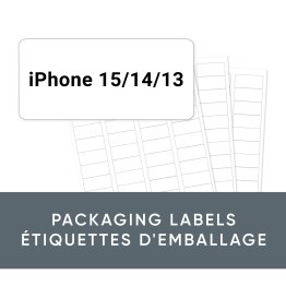 Labels for iPhone 15/14/13 Cases (except Fre, Strada, React, Universe) - 60 Labels