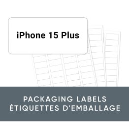 Labels for iPhone 15 Plus Cases (Uunique ONLY) - 60 labels