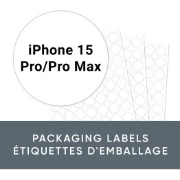 Labels for iPhone 15 Pro/15 Pro Max Lens Protectors - 63 Labels