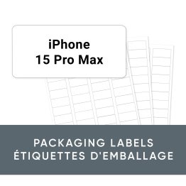 Labels for iPhone 15 Pro Max Cases - 60 Labels
