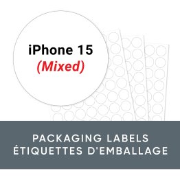 Labels for iPhone 15 Screen Protection (mixed)