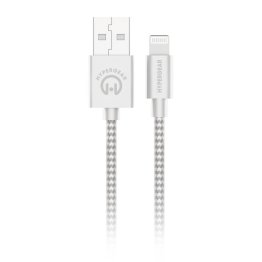 HyperGear 4 ft. 120cm USB-A to Lightning Braided Charge and Sync Cable - White