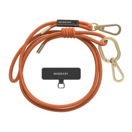 Universal MAGEASY Adjustable Strap Phone Lanyard - Orange
