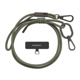 Universal MAGEASY Adjustable Strap Phone Lanyard - Army Green