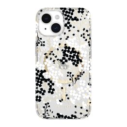 iPhone 15/14/13 Kate Spade Protective Hardshell MagSafe Case - Black/White Multi Floral