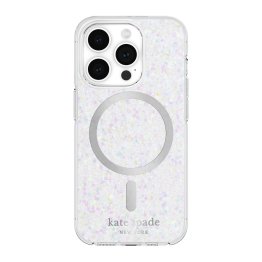 iPhone 15 Pro Kate Spade Protective Hardshell MagSafe Case - Chunky Glitter