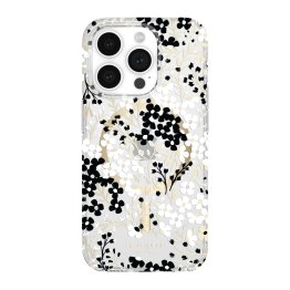 iPhone 15 Pro Kate Spade Protective Hardshell MagSafe Case - Black/White Multi Floral