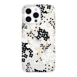 iPhone 15 Pro Max Kate Spade Protective Hardshell MagSafe Case - Black/White Multi Floral