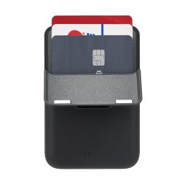 Universal Case-Mate Magnetic Flip MagSafe Wallet - Black Leather