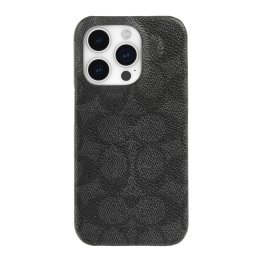 iPhone 15 Pro Coach Slim Wrap Signature C Case - Charcoal