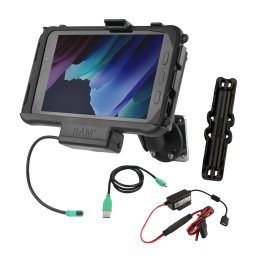 RAM EZ-Roll'r Powered Mount for Samsung Tab Active3 and Tab Active2 with Hardware Charging