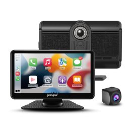 GekoGear Orbit C110 7in. Display for Apple CarPlay Android Auto with Dual Dash Cam, Back Up Camera