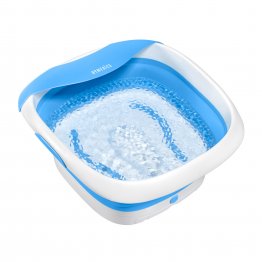 HoMedics Collapsible Footbath with Vibration, Heat Maintenance + Salt Cap.