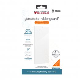 Samsung Galaxy S21+ 5G ZAGG InvisibleShield GlassFusion VisionGuard+ w/D30 Screen Protector