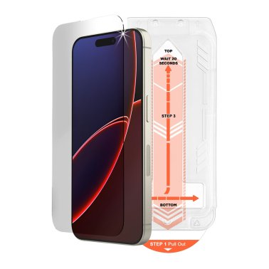 iPhone 17 Pro Max HyperGear Tempered Glass Screen Protector w/Dust-Free ...