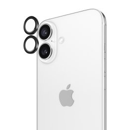 iPhone 16 Plus/16 Case-Mate Aluminum Ring Glass Lens Protector - Black