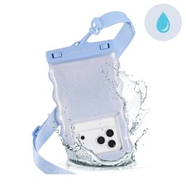 Universal Case-Mate Waterproof Floating Wavy Pouch - Mist Twinkle